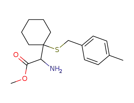 Molecular Structure of 115797-98-3 (methyl S-(p-methylbenzyl)-β,β-pentamethylenecysteinate)