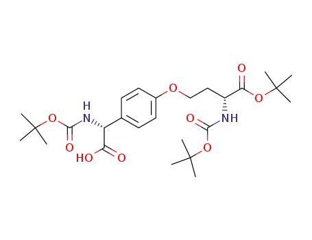 D-N-(tert-butoxycarbonyl)-2-<4-<D-3-<(tert-butoxycarbonyl)amino>-3-(tert-butoxycarbonyl)propoxy>phenyl>glycine