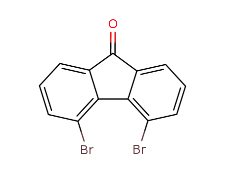 Molecular Structure of 69414-97-7 (4,5‐dibromo‐9H‐fluoren‐9‐one)