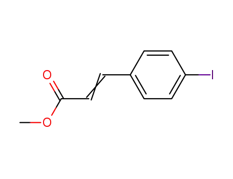 Molecular Structure of 93677-03-3 (2-Propenoic acid, 3-(4-iodophenyl)-, Methyl ester)