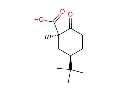 Molecular Structure of 87373-03-3 (trans-5-tert-butyl-1-methyl-2-oxocyclohexanecarboxylic acid)