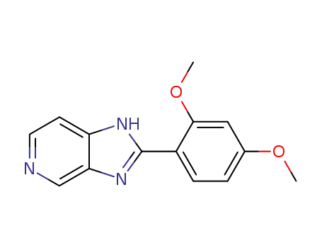 Molecular Structure of 87359-11-3 (2-(2,4-Dimethoxyphenyl)-1H-imidazo[4,5-c]pyridine)
