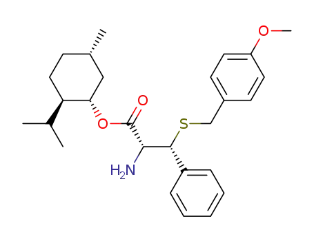 (2R,3R)-(+)-menthyl 2-amino-3-((4-methoxybenzyl)thio)-3-phenylpropionate