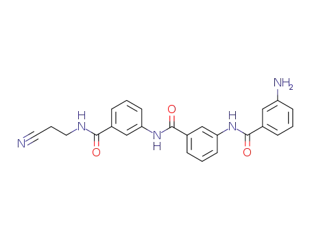 3-<3-(3-aminobenzamido)benzamido>benzamidopropionitrile