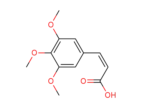 Molecular Structure of 20329-99-1 ((Z)3,4,5-trimethoxycinnamic acid)