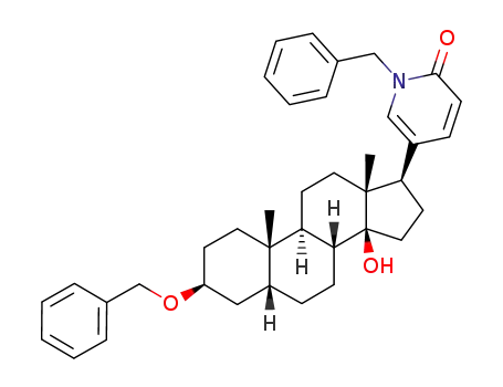 Molecular Structure of 81072-38-0 (3β-(benzyloxy)-14β-hydroxy-17β-<1-benzyl-2-hydroxy-5-pyridyl>-5β-androstane)