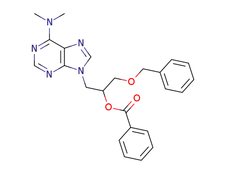 Molecular Structure of 86626-08-6 (9-(2-benzoyloxypropyl-3-benzyloxy)-6-dimethylaminopurine)