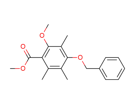 2-Methoxy-3,5,6-trimethyl-4-(phenylmethoxy)benzoic acid methyl ester