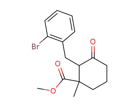 Methyl 2-(o-bromobenzyl)-3-methyl-1-oxocyclohexane-3-carboxylate