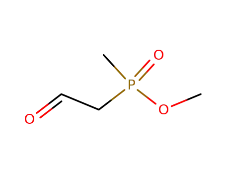 Molecular Structure of 63135-94-4 (Phosphinic acid, methyl(2-oxoethyl)-, methyl ester)
