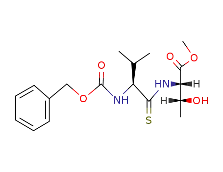 (2S,3R)-2-((S)-2-Benzyloxycarbonylamino-3-methyl-thiobutyrylamino)-3-hydroxy-butyric acid methyl ester