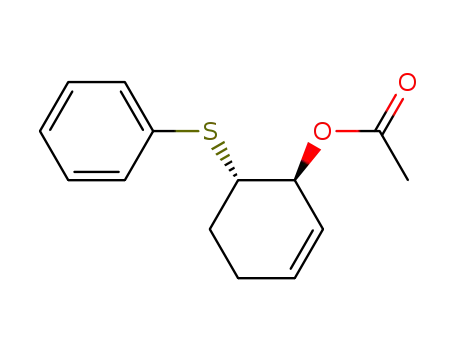 (3RS,4RS)-3-acetocy-4-phenylthio-1-cyclohexene