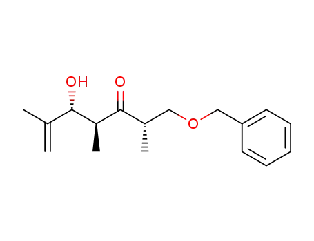 Molecular Structure of 140925-38-8 (6-Hepten-3-one, 5-hydroxy-2,4,6-trimethyl-1-(phenylmethoxy)-,
(2S,4S,5R)-)
