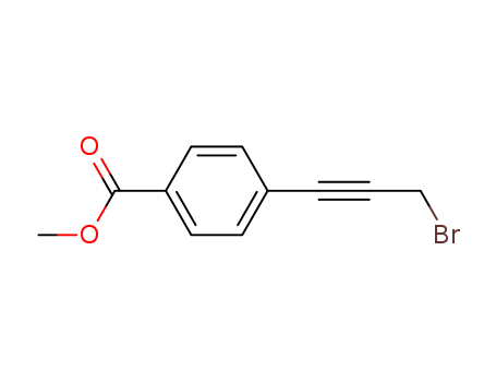 Benzoic acid, 4-(3-bromo-1-propynyl)-, methyl ester
