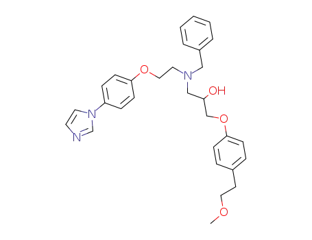 1-[[2-[4(1H-Imidazol-1-yl)phenoxy]ethyl](phenylmethyl)amino]-3-[4-(2-methoxyethyl)phenoxy]-2-propanol