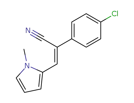 (Z)-α-(p-chlorophenyl)-β-(N-methyl-2-pyrrolyl)acrylonitrile