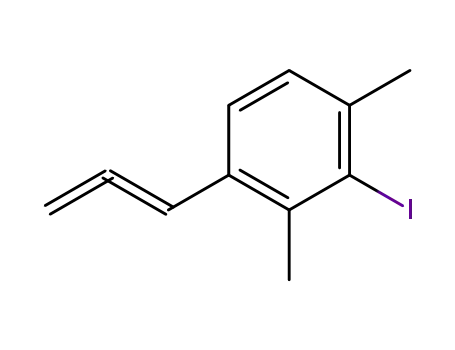 Molecular Structure of 131251-58-6 (1-(2,4-dimethyl-3-iodophenyl)-1,2-propadiene)