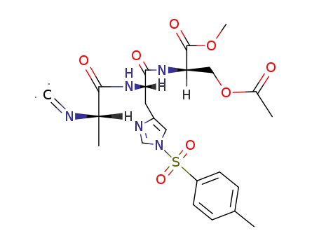 L-carbylalanyl-N(Im)-tosyl-L-histidyl-O-acetyl-D-serine methyl ester