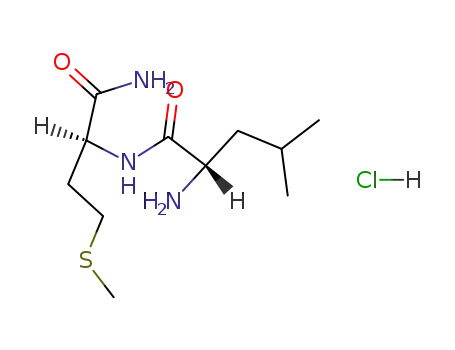 Molecular Structure of 2131-00-2 (L-Methioninamide, L-leucyl-, monohydrochloride)