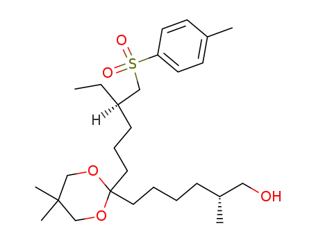 (R)-6-{5,5-Dimethyl-2-[(R)-4-(toluene-4-sulfonylmethyl)-hexyl]-[1,3]dioxan-2-yl}-2-methyl-hexan-1-ol