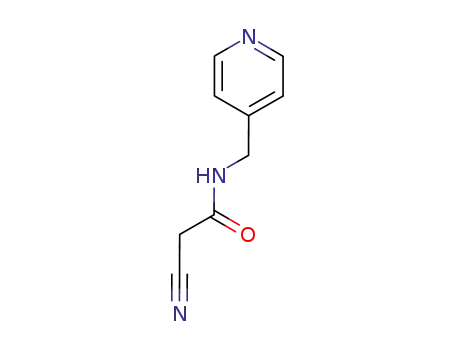 Molecular Structure of 15029-28-4 (2-cyano-N-(pyridin-4-ylmethyl)acetamide)