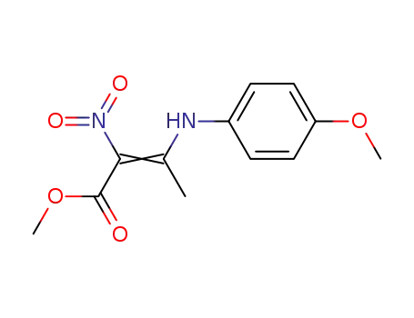 2-Butenoic acid, 3-[(4-methoxyphenyl)amino]-2-nitro-, methyl ester, (E)-