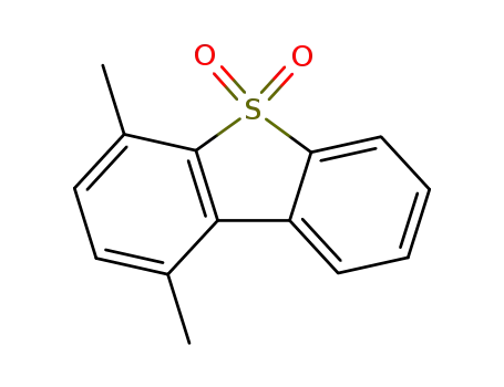 Molecular Structure of 23018-39-5 (1,4-dimethyldibenzo[b,d]thiophene 5,5-dioxide)