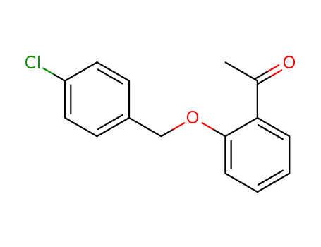 Molecular Structure of 79615-80-8 (1-(2-[(4-CHLOROBENZYL)OXY]PHENYL)-1-ETHANONE)