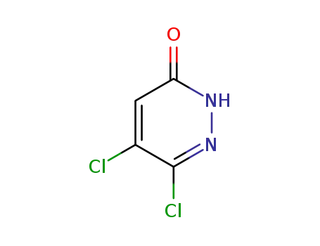 Molecular Structure of 17285-36-8 (5,6-Dichloropyridazin-3(2H)-one)