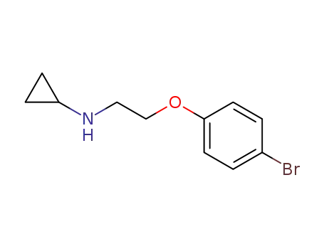 Molecular Structure of 18381-82-3 (N-[2-(4-bromophenoxy)ethyl]cyclopropanamine)