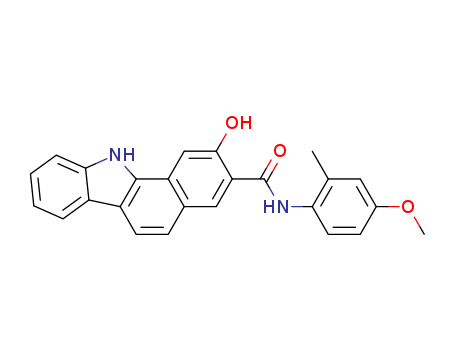 2-Hydroxy-N-(4-methoxy-2-methylphenyl)-11H-benzo[a]carbazole-3-carboxamide cas  5840-22-2