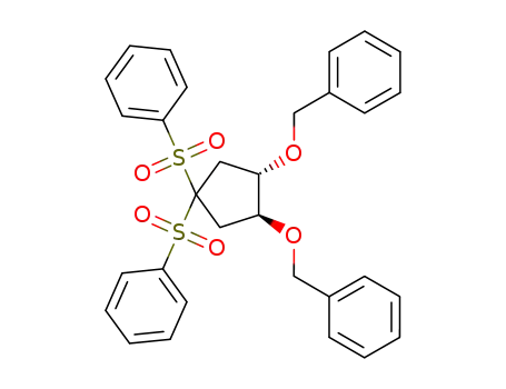 (1S,2S)-(+)-1,2-bis(phenylmethoxy)-4,4-bis(phenylsulfonyl)cyclopentane