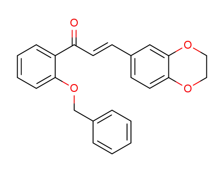 1-(2-benzyloxyphenyl)-3-(6-benzodioxan-1,4-yl)propenone
