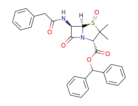 benzhydryl 6β-(phenylacetamido)penicillanate 1β-oxide