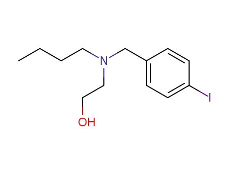 Molecular Structure of 106790-67-4 (2-[Butyl-(4-iodo-benzyl)-amino]-ethanol)