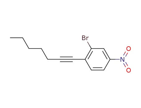 1-(2-bromo-4-nitrophenyl)heptyne