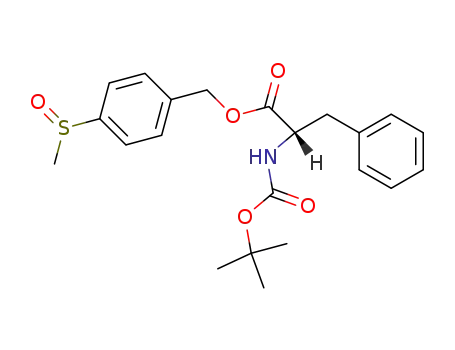 L-Phenylalanine, N-[(1,1-dimethylethoxy)carbonyl]-,
[4-(methylsulfinyl)phenyl]methyl ester