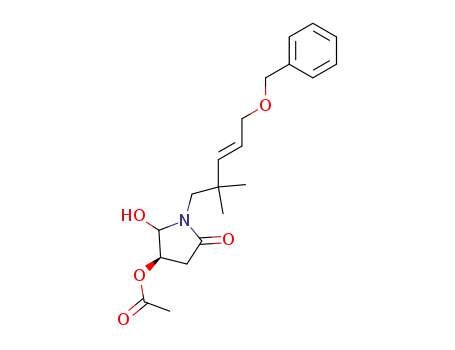 2-Pyrrolidinone,
4-(acetyloxy)-1-[2,2-dimethyl-5-(phenylmethoxy)-3-pentenyl]-5-hydroxy-