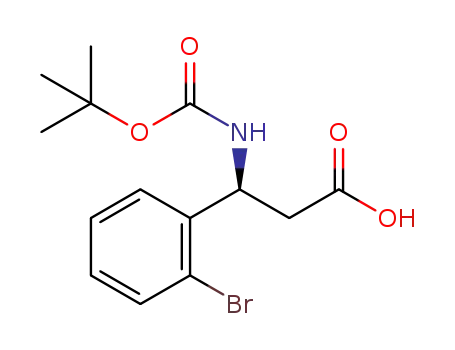 Molecular Structure of 284493-55-6 (3-(2-Bromo-phenyl)-3-tert-butoxycarboxycarbonylamino-propionic acid)