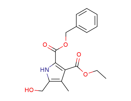 benzyl 3-(ethoxycarbonyl)-4-methyl-5-(hydroxymethyl)-2-pyrrolecarboxylate