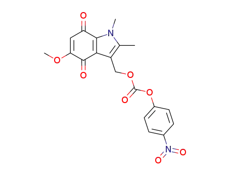carbonic acid 5-methoxy-1,2-dimethyl-4,7-dioxo-4,7-dihydro-1<i>H</i>-indol-3-ylmethyl ester 4-nitro-phenyl ester