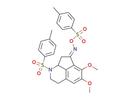 1-(p-tolylsulfonyl)-5,6-dimethoxy-1,2,3,8a-tetrahydrocyclopent<ij>isoquinolin-7(8H)-one O-(p-tolylsulfonyl)oxime