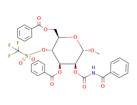 methyl 3,6-di-O-benzoyl-2-O-(benzoylcarbamyl)-4-O-<(trifluoromethyl)sulfonyl>-α-D-mannopyranoside