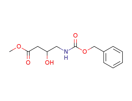 Molecular Structure of 161971-54-6 (methyl (RS)-<4-(benzyloxycarbonyl)amino>-3-hydroxybutyrate)