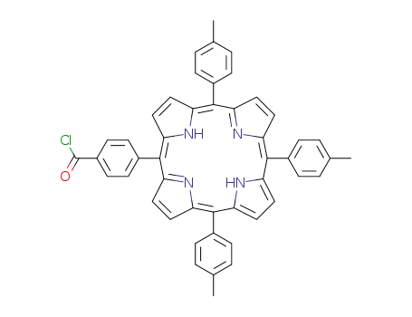 5,10,15-tri(p-tolyl)-20-(p-carboxyphenyl)porphyrin acid chloride