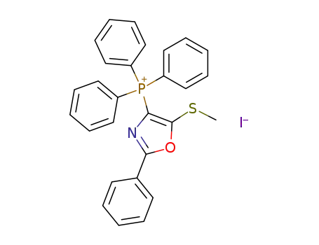 Phosphonium, [5-(methylthio)-2-phenyl-4-oxazolyl]triphenyl-, iodide