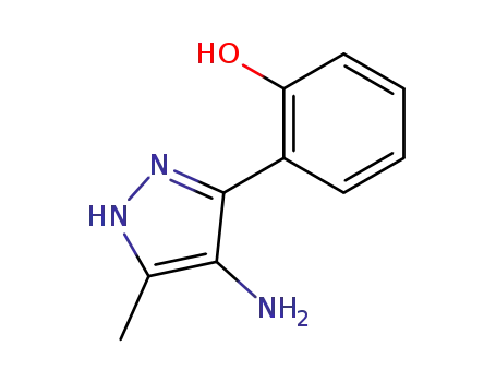 Molecular Structure of 102645-79-4 (4-amino-3-(2-hydroxyphenyl)-5-methylpyrazole)
