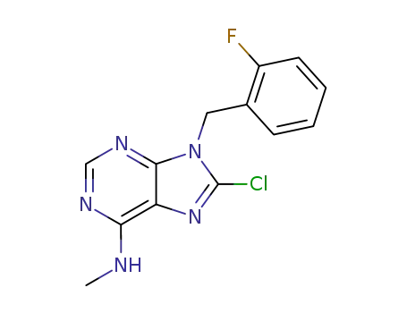 9H-Purin-6-amine, 8-chloro-9-[(2-fluorophenyl)methyl]-N-methyl-