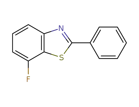 Molecular Structure of 1629-08-9 (7-fluoro-2-phenyl-1,3-benzothiazole)