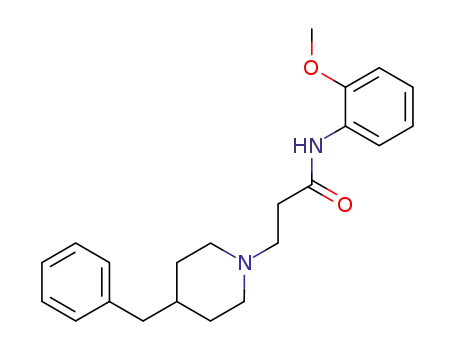 Molecular Structure of 100222-12-6 (3-(4-Benzyl-piperidin-1-yl)-N-(2-methoxy-phenyl)-propionamide)